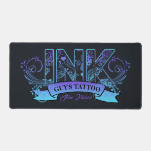 Tattoo voor inkttypografie Kunstmatige lavender/Aq Bureaumat