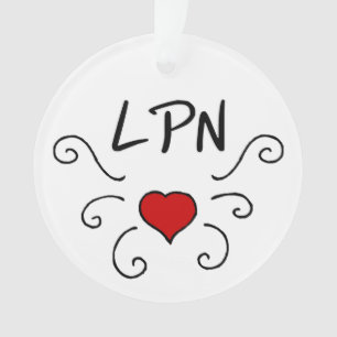 Tattoo voor verpleegkunde LPN Love Ornament