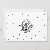 Tattoo Vrijgezellenfeest Party Zwart Wit Hart Kaart (Achterkant)