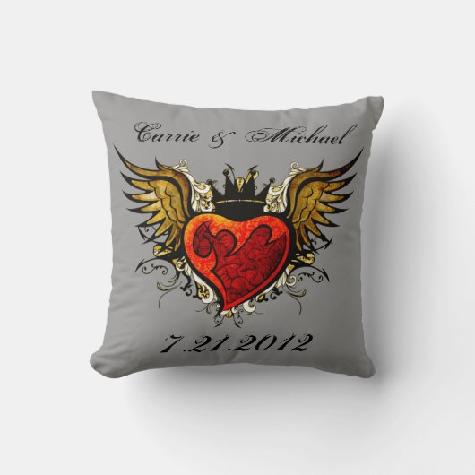 Tattoo Wedding Keepomwille Pillow Kussen (Voorkant)
