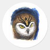 Tattoo Wie Ronde Sticker (Voorkant)