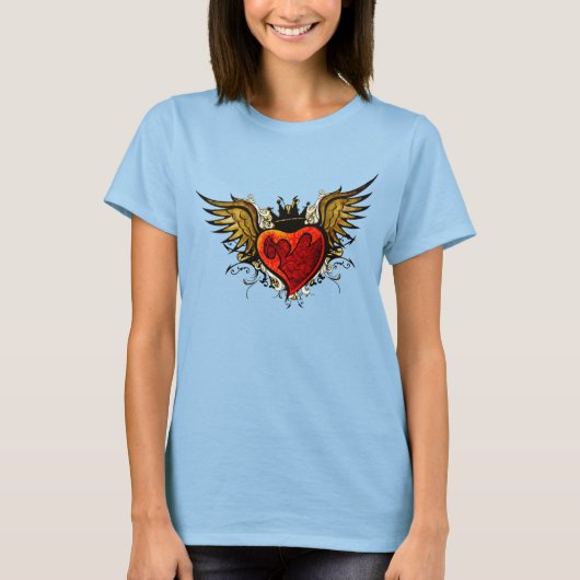 Tattoo Winged Hart Shirt (Voorkant)