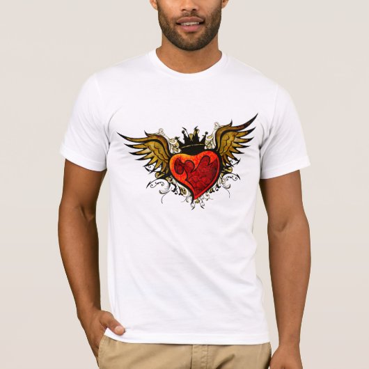 Tattoo Winged Hart Shirt (Voorkant)