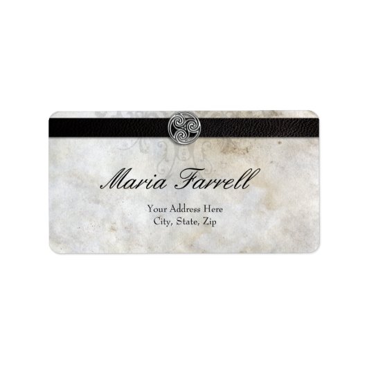 Tattoo Winged Heart Gaelic Iers Tattoo Design Etiket (Voorkant)