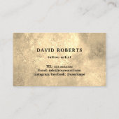 Tattoo Winkelen Tattoo Pistool Gold Typografie Visitekaartje (Achterkant)