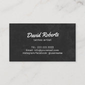 Tattoo Winkelen Tattoo Pistool Professional Typogr Visitekaartje (Achterkant)