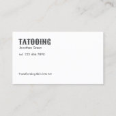 Tattoo Winkelen Visitekaartje (Achterkant)