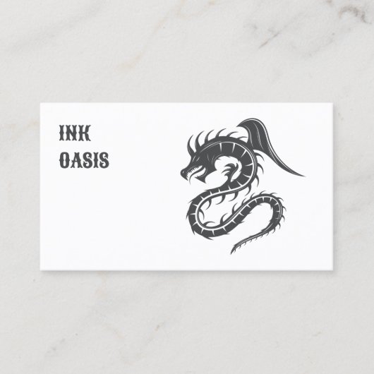 Tattoo Winkelen Visitekaartje (Voorkant)