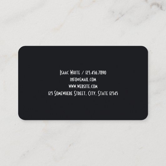 Tattoo Winkelen Visitekaartje (Achterkant)