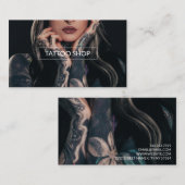 Tattoo Winkelen Visitekaartje (Voorkant / Achterkant)