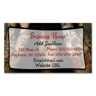 Tattoo Winkelen voor zakelijke informatie Magnetic Visitekaartje Magneet