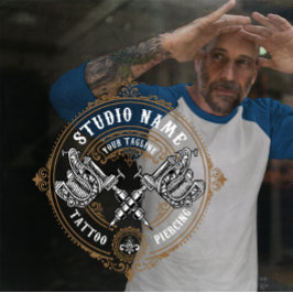  Tattoo Winkelmachine Pistolen Deuren aanpassen Raamsticker