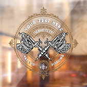  Tattoo Winkelmachine voor Pistolen aanpassen Raamsticker (Vel 2)