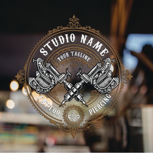  Tattoo Winkelmachine voor Pistolen aanpassen Raamsticker