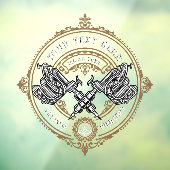  Tattoo Winkelmachine voor Pistolen aanpassen Raamsticker (Vel 3)