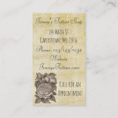 Tattoo WinkelVisitekaartje Visitekaartje (Achterkant)