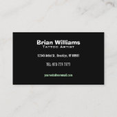 Tattoo WinkelVisitekaartjes Visitekaartje (Achterkant)