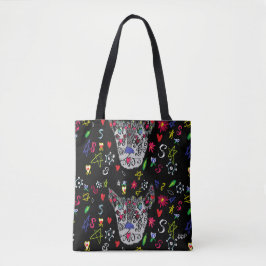 Tattoo Wolf Tote Bag