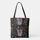 Tattoo Wolf Tote Bag (Achterkant)