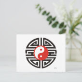Tattoo Yin & Yang Briefkaart (Staand voorkant)