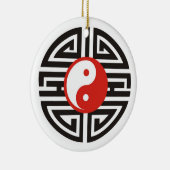 Tattoo Yin & Yang Keramisch Ornament (Rechts)