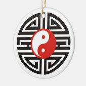 Tattoo Yin & Yang Keramisch Ornament (Links)