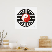 Tattoo Yin & Yang Poster (Keuken)