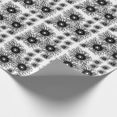 Tattoo Zonnebloem Bloem Zwart Wit Tattoo Bloem Cadeaupapier (Hoek)