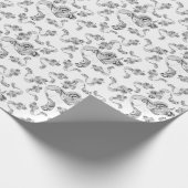 Tattoo, zwart en wit cadeaupapier (Hoek)