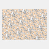 Tattoo, zwart en wit inpakpapier vel (Voorkant 3)