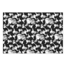 Tattoo, zwart en wit roze