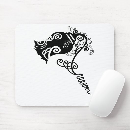 Tattoo zwarte ventilator muismat (Met muis)