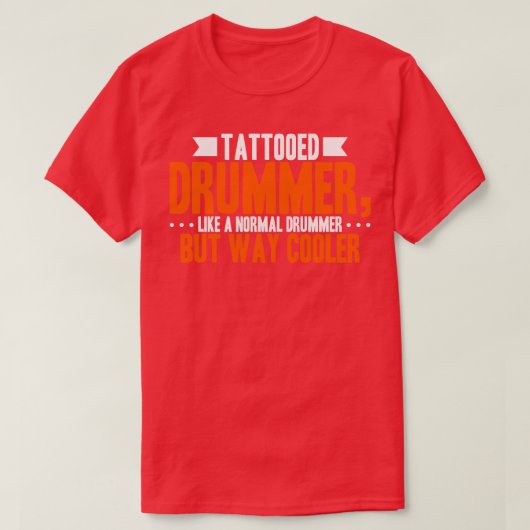 Tattooed Drummer T-shirt (Design voorkant)