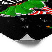 Tattooed Elf Christmas Family Girls Women Elf Squa Poster (Hoek)