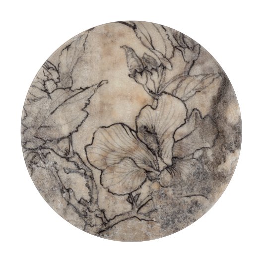 Tattooed Floral I Snijplank (Voorkant)