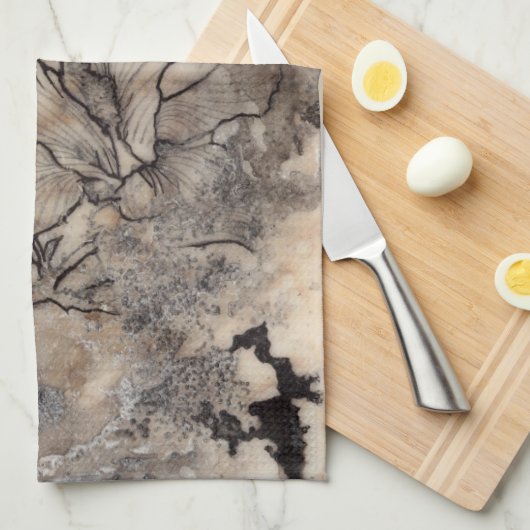 Tattooed Floral I Theedoek (Quarter Fold)