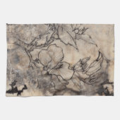 Tattooed Floral I Theedoek (Horizontaal)