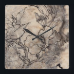 Tattooed Floral I Vierkante Klok<br><div class="desc">Floral</div>