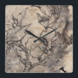 Tattooed Floral I Vierkante Klok<br><div class="desc">Floral</div>