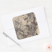 Tattooed Floral I Vierkante Sticker (Envelop)