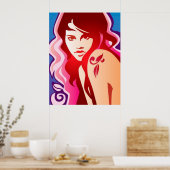 Tattooed Girl - Poster (Keuken)