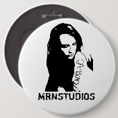 Tattooed Girl Ronde Button 6,0 Cm (Voorkant /achterkant)
