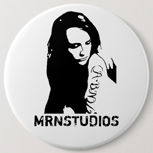 Tattooed Girl Ronde Button 6,0 Cm (Voorkant)