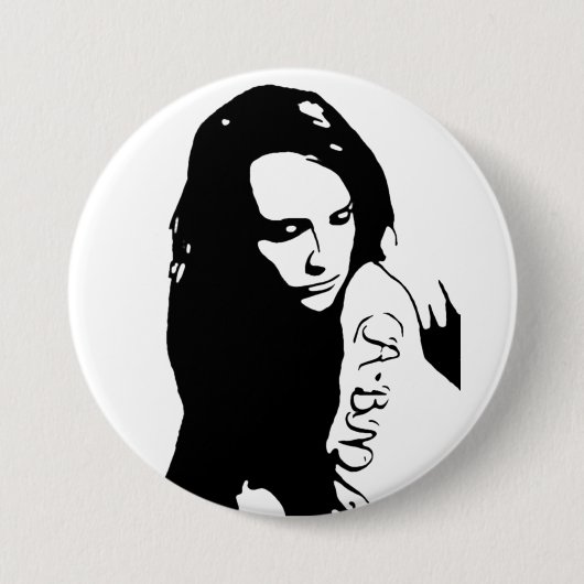 Tattooed Girl Ronde Button 7,6 Cm (Voorkant)