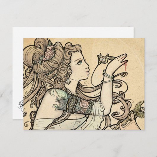 Tattooed Goddess briefkaarten (Voorkant / Achterkant)