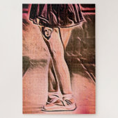 Tattooed Gothic Ballerina Standing Legpuzzel (Verticaal)
