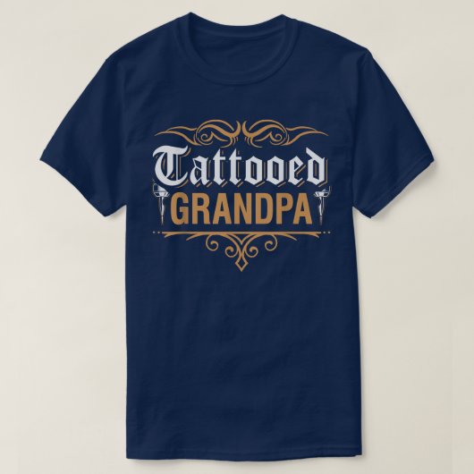 Tattooed Grandpa T-shirt (Design voorkant)