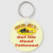 Tattooed Head Sleutelhanger (Voorkant)