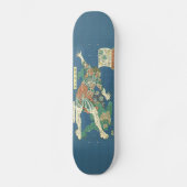 Tattooed Hercules Japans Woodblock Print Skatebo Skateboard (Voorkant)