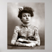 Tattooed Lady, 1907. foto Poster (Voorkant)
